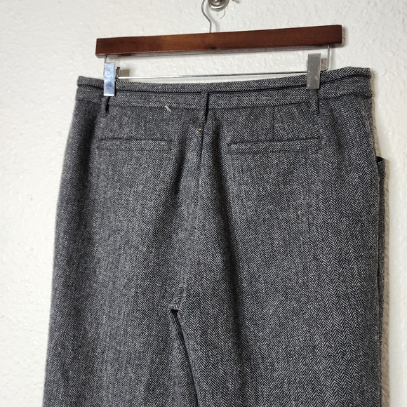 Cartonnier x Anthropologie Wool Blend Herringbone Trouser Pants Women's Size 8 - Picture 10 of 10